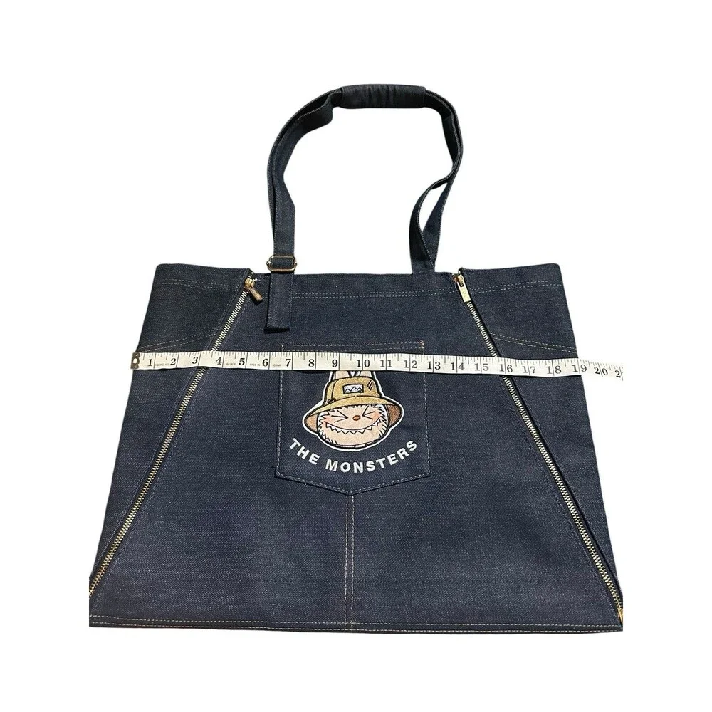 Pop Mart The Monsters FALL IN WILD Denim Apron Or Bag Tote NWOT
